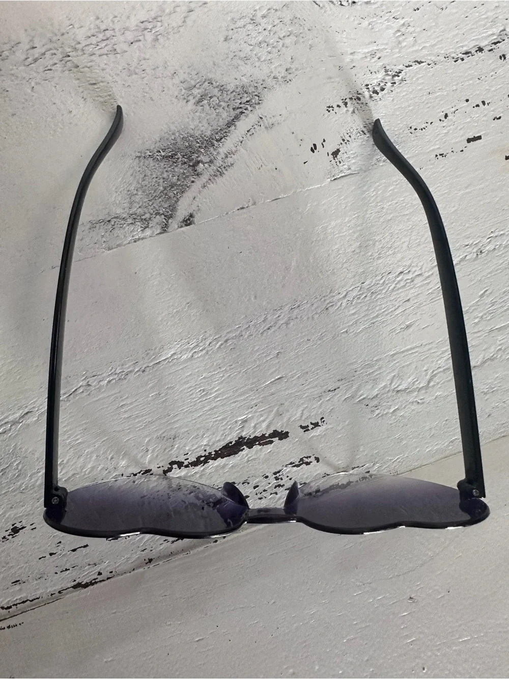 Purple Gradient Heart-Shaped Women's Sunglasses